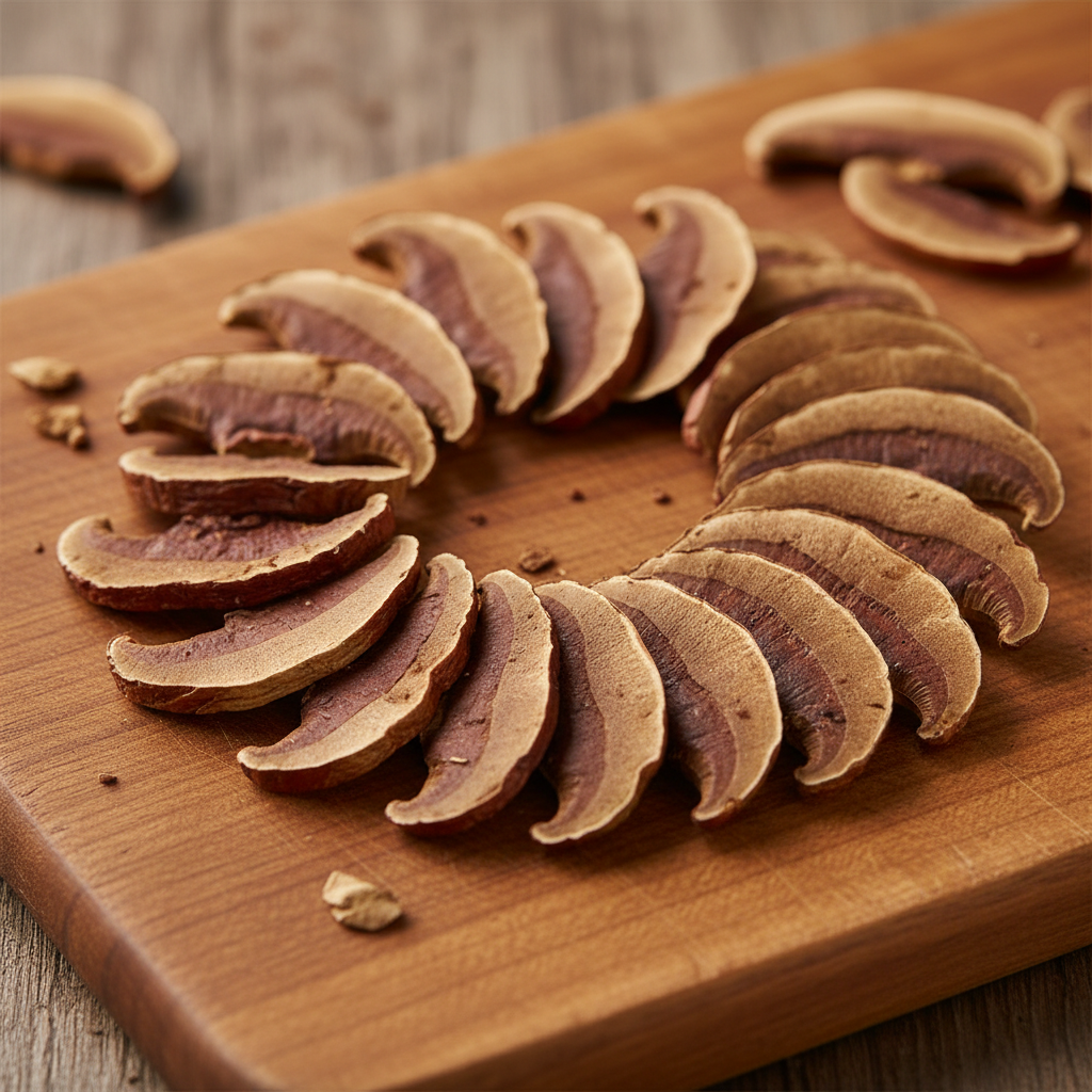 DRIED SLICED REISHI MUSHROOM